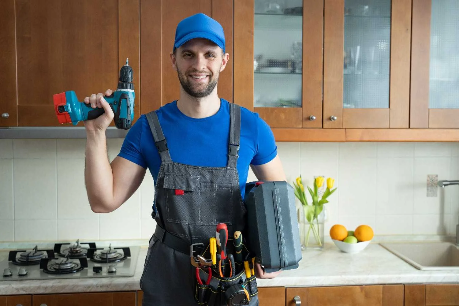 Home service professional at work